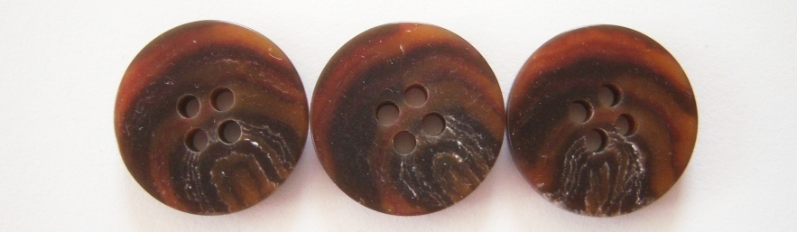 Brown/Black 13/16" Button