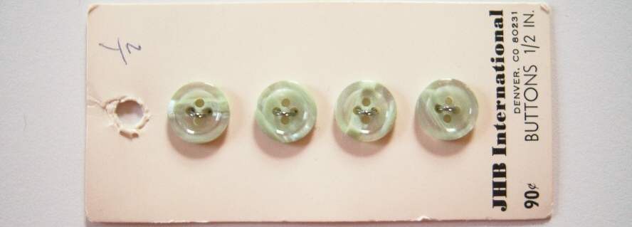 JHB Light Green 1/2" Button Card