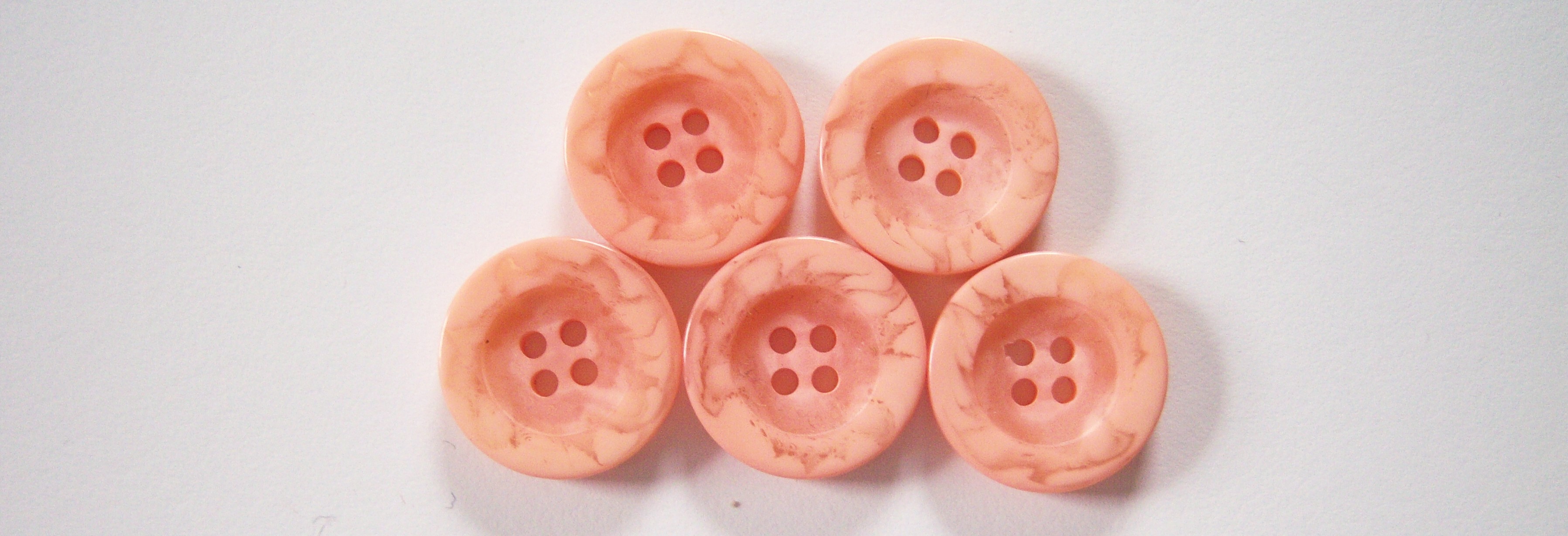 Peach Marbled Button Set
