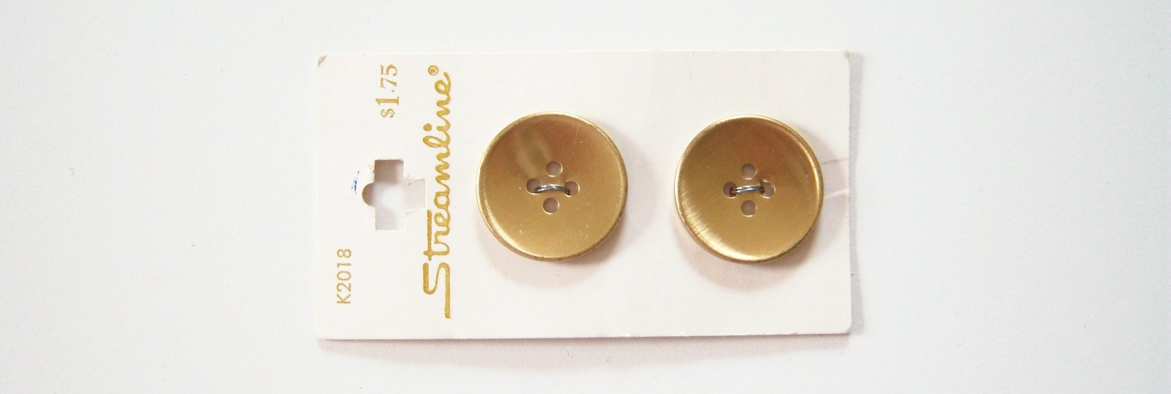 Brushed Gold 2 Button Card K2018