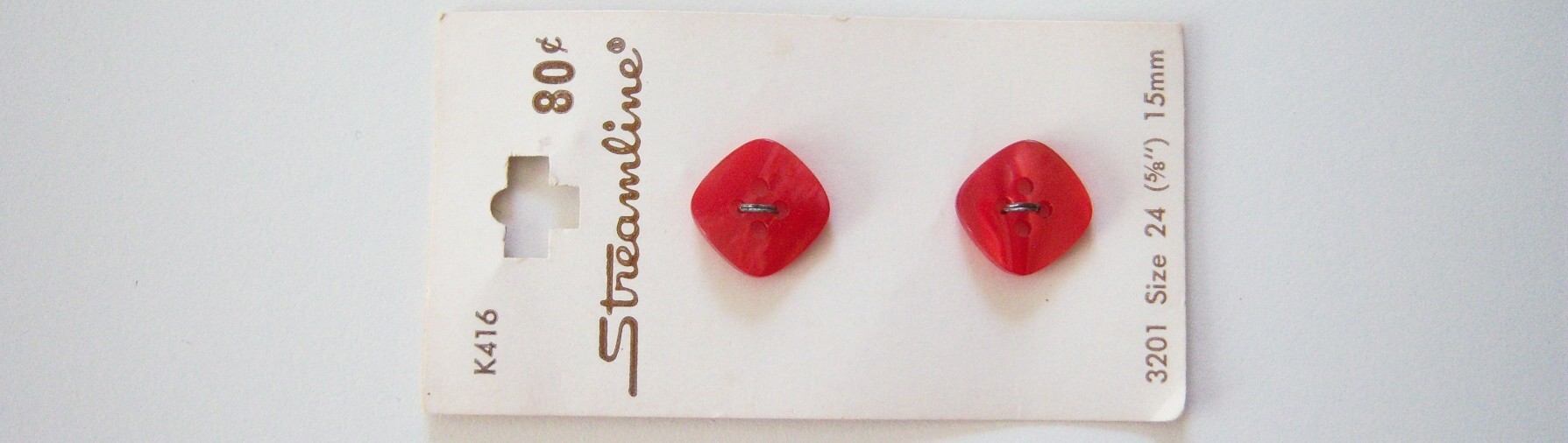 Streamline K416 Red 5/8" Button - oebnpr1