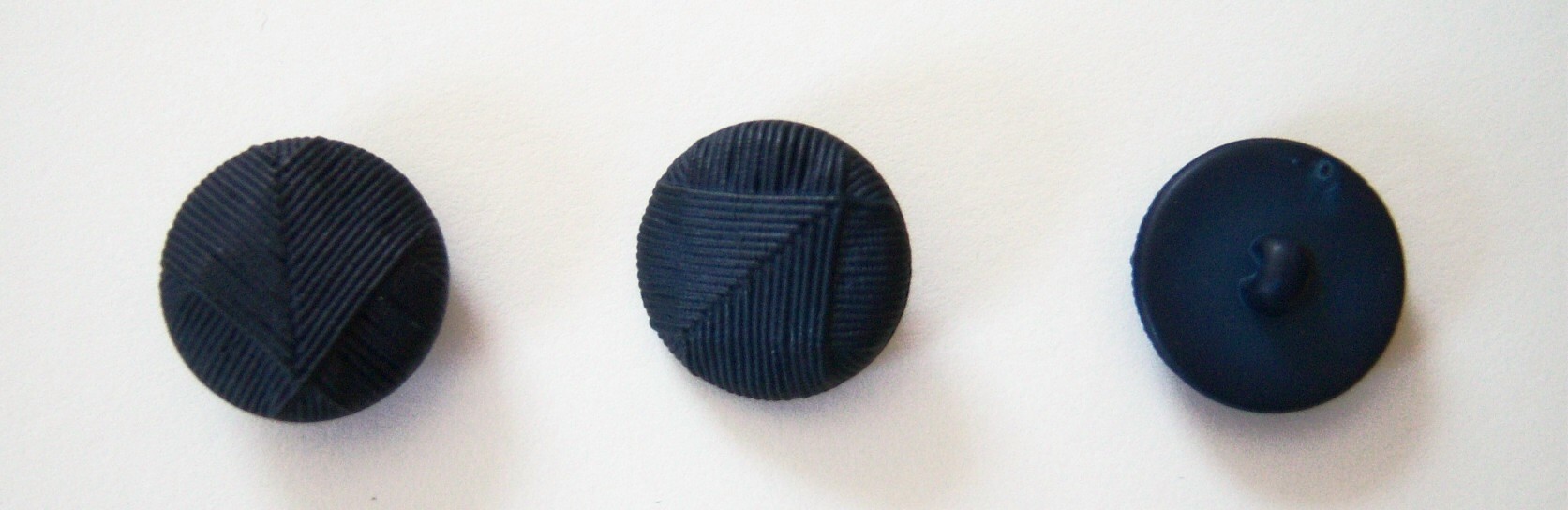 Midnight Navy Chevron 7/8" Shank Button