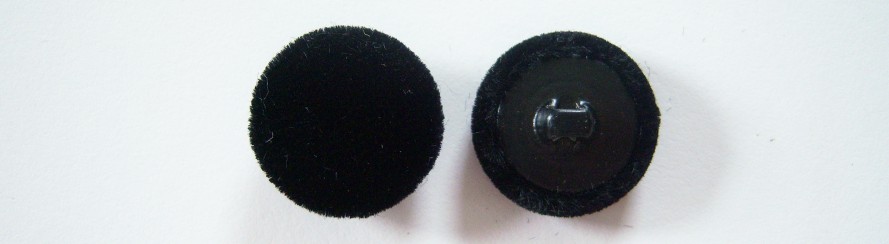 Black Velvet Covered 7/8" Button