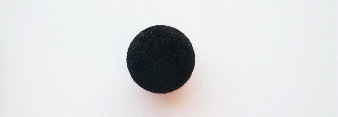 Black Velvet Covered 3/4" Button