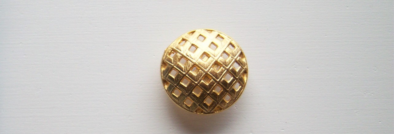 Gold Metal 13/16" Shank Button
