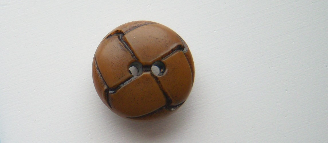Maple Faux Leather 1" 2 Hole/Shank Poly Button