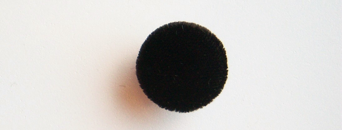 Black Velvet Covered 13/16" Button