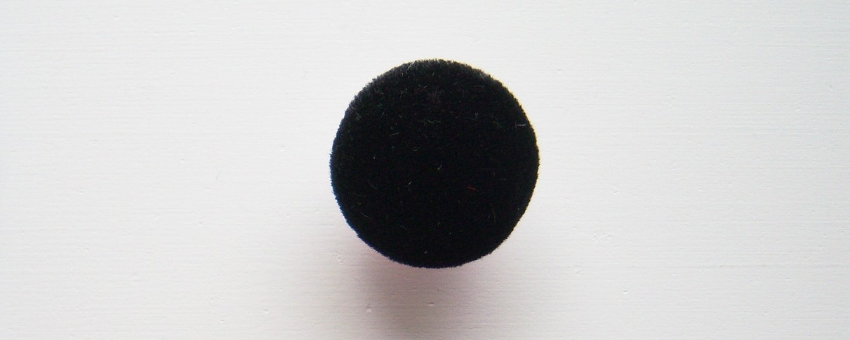 Black Velvet Covered 15/16" Button