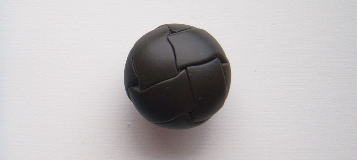 Gunmetal Leather 7/8" Shank Button