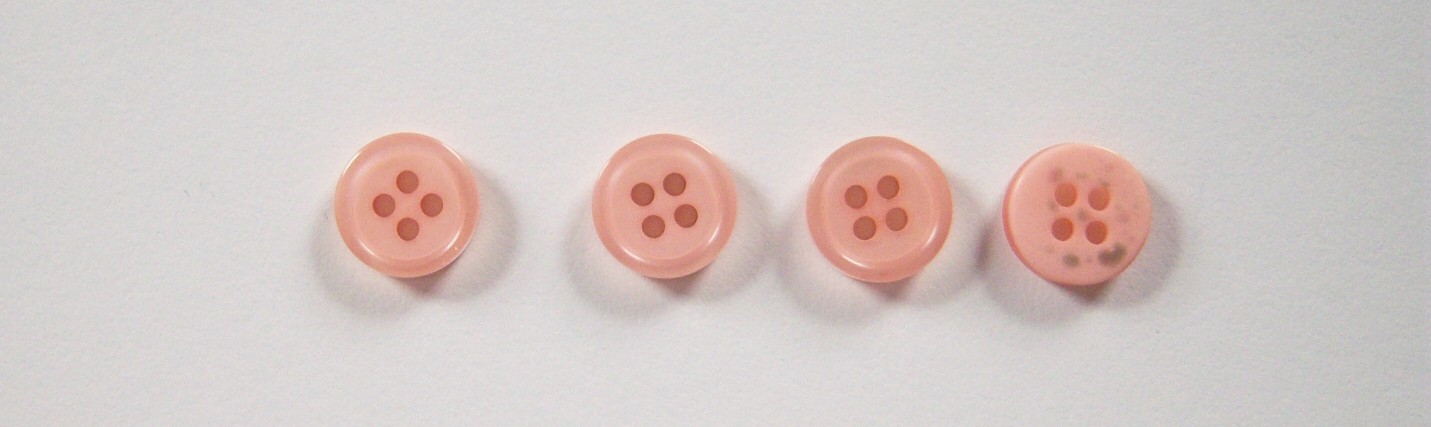 Pale Peach Pearlized 7/16" 4 Hole Button