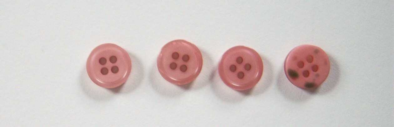 Salmon Pearlized 7/16" 4 Hole Button