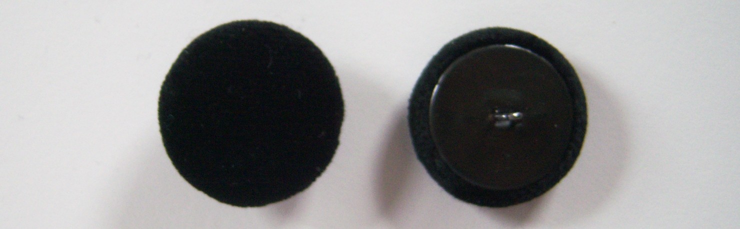 Black Velvet Covered 1 3/16" Button