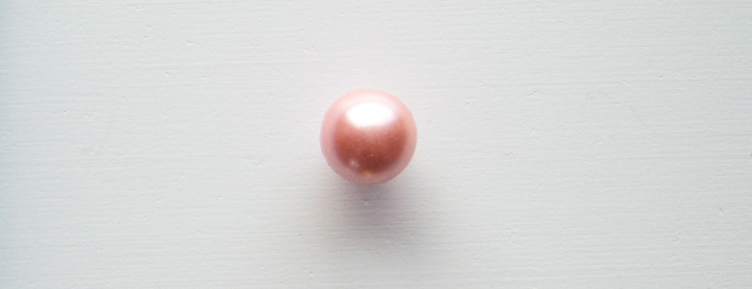 Peach Ball Pearl 3/8" Shank Button