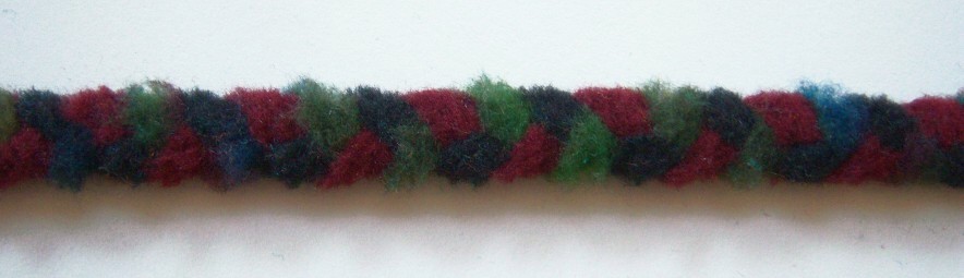 Wine/Olive 1/2" Fleece Cord