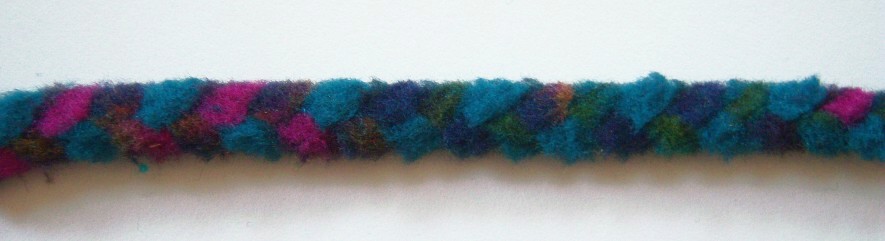 Copen/Olive 1/2" Fleece Cord