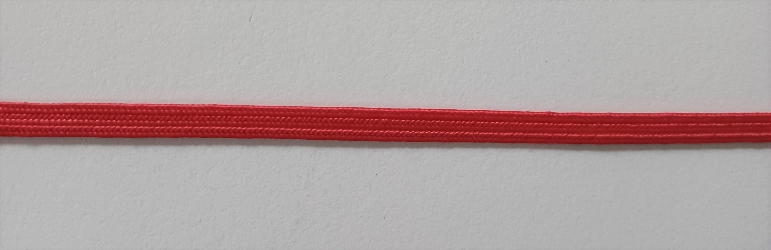 Red 3/16" Rayon Middy Braid