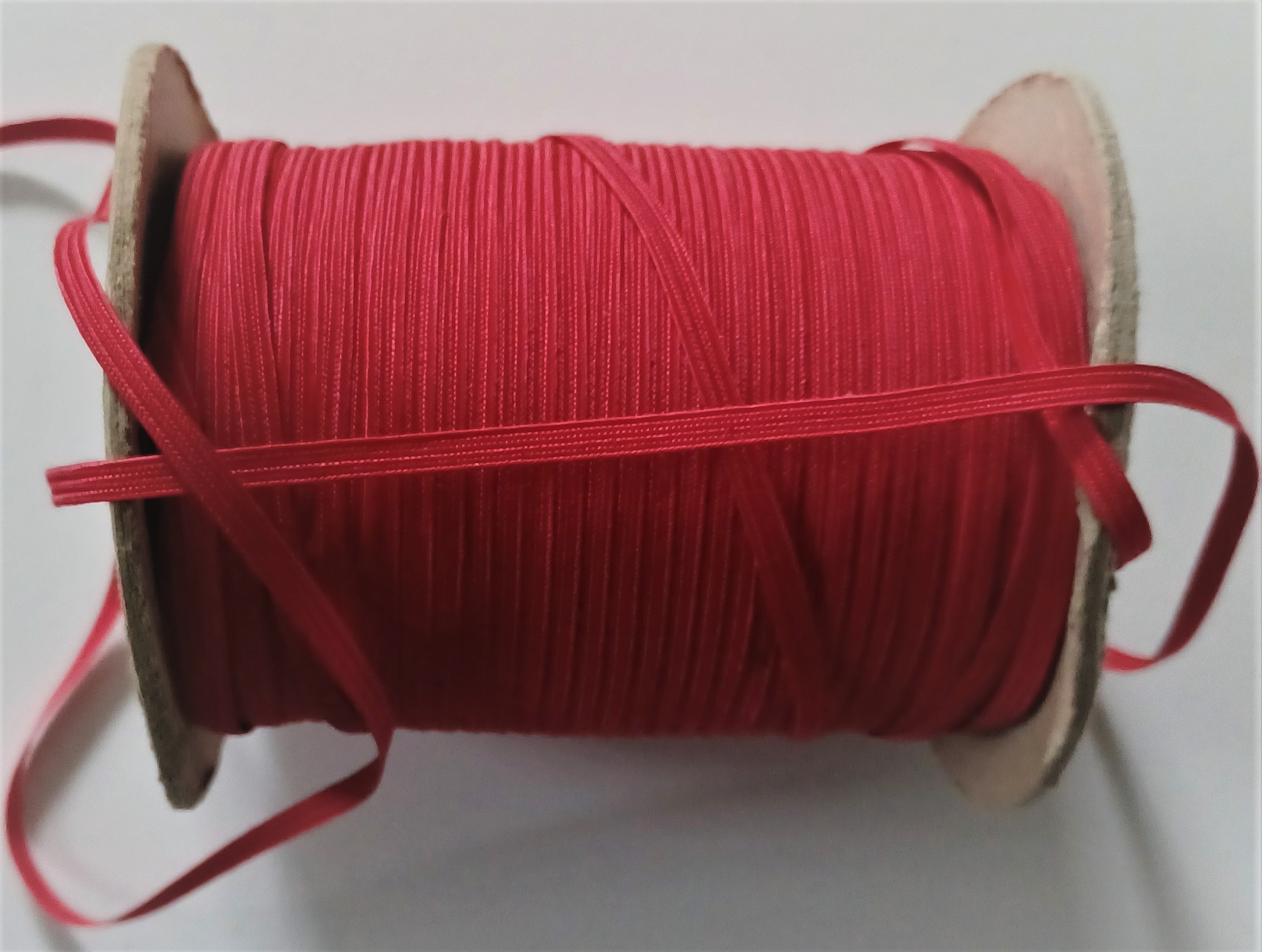 Red 3/16" Rayon Middy Braid