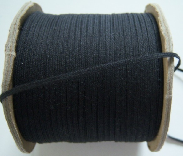 Black Cotton 5/32" Twill Tape