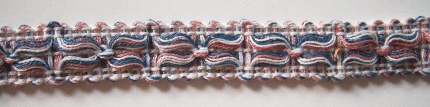 Wrights Slate/Rose 5/8" Braid