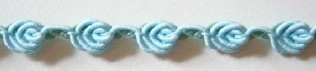 Sky Blue/Willow Rose Bud Braid