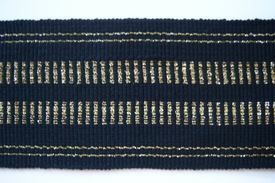 Black/Gold 4" Soft Trim