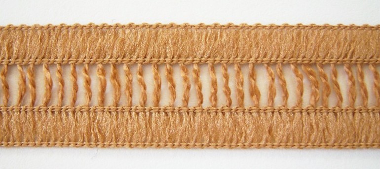 Lt Cinnamon Entredeux 7/8" Braid