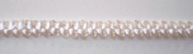 Natural White 1/4" Shiny Braid