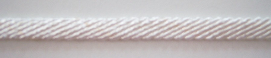 Off White 1/4" Ridged Braid