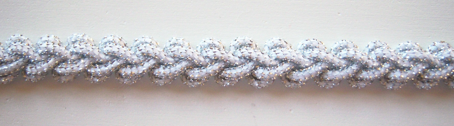 White/Silver 3/8" Gimp Braid