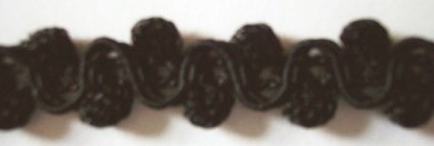 Black 5/8" Popcorn Braid