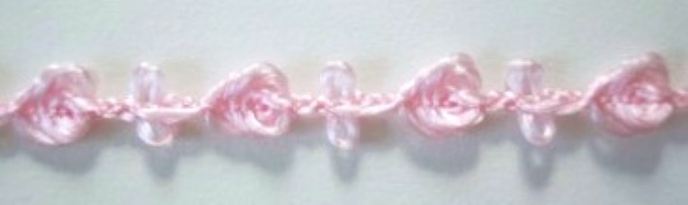 Pink Rayon 5/16" Rosebraid