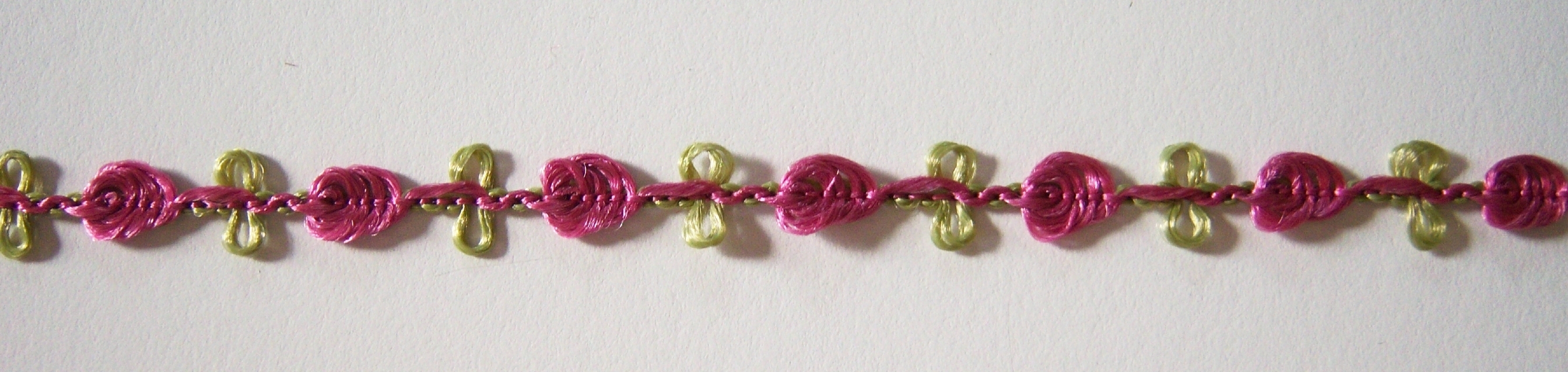 Dusty Rose/Sage 5/16" Rosebraid