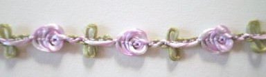 Orchid/Sage 5/16" Rosebraid