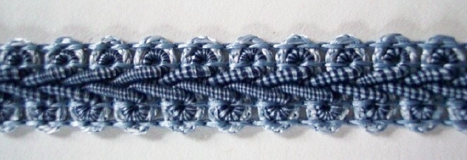 Smoky Blue/Navy 1/2" Gimp Braid