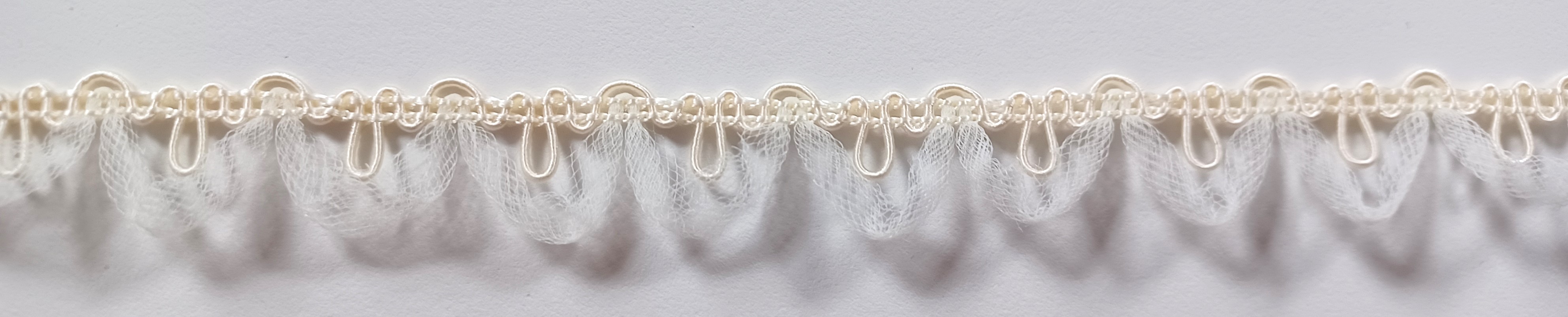 Ivory 3/4" Tulle Loops
