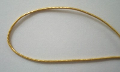Gold Metallic 1/16 Inch Cord Elastic