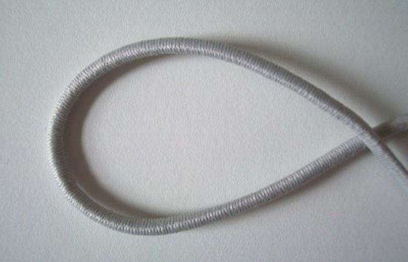 Grey 3/32 Inch Cord Elastic