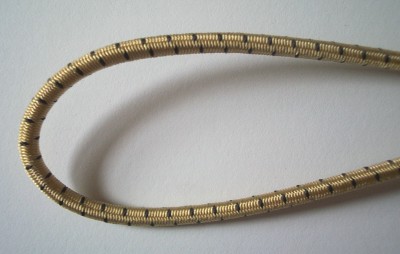 Ant. Gold/Black Cord Elastic