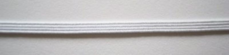 White 1/8" Elastic
