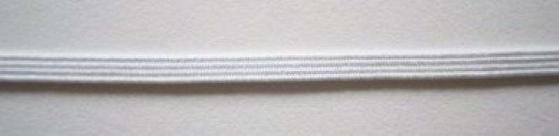 White 1/8" Elastic