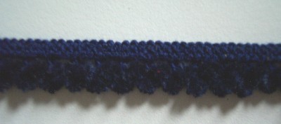 Navy Chenille 7/16 Inch Elastic