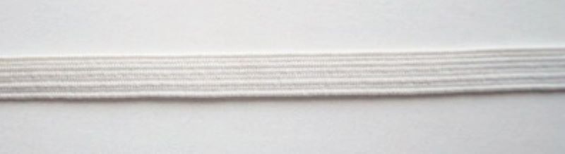 White 3/16" Braid Elastic