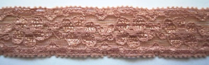 Summer Tan 1 1/4" Stretch Lace