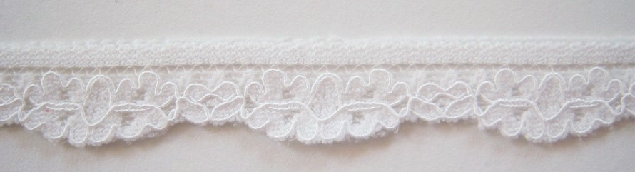 Winter White 9/16" Stretch Lace