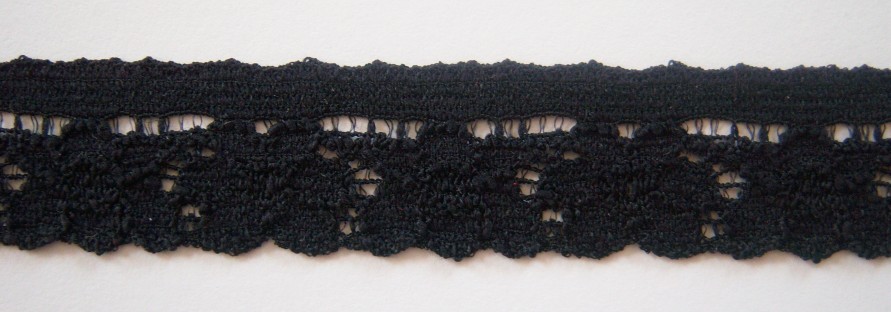 Black 3/4" Stretch Lace