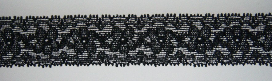Black 1 3/16" Stretch Lace