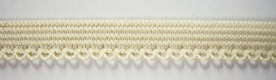 Yellow 3/8 Inch Picot Elastic
