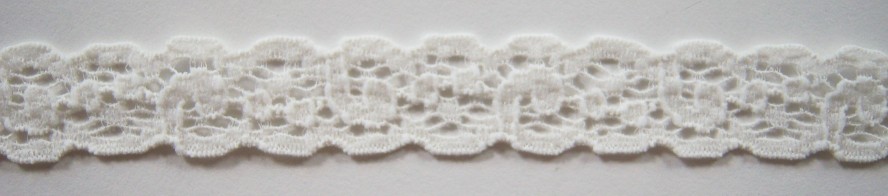 Ivory 9/16" Stretch Lace