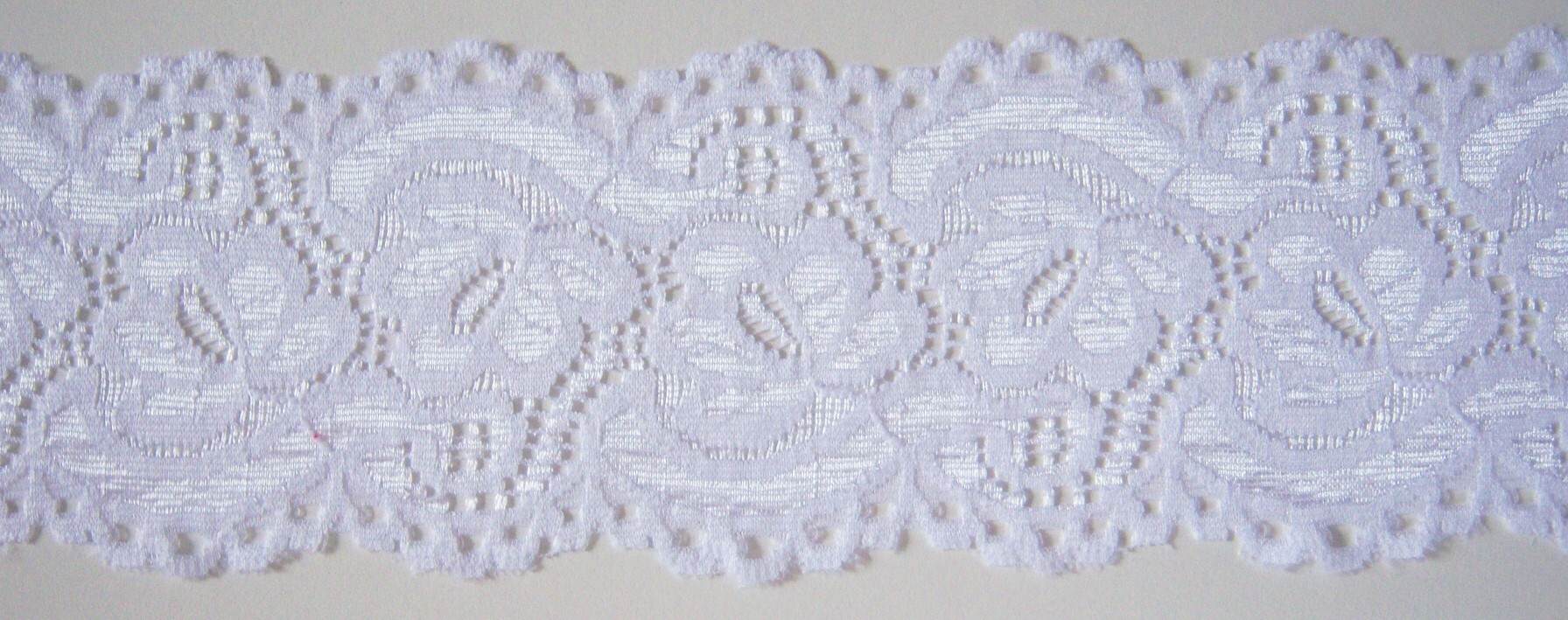 White 3" Stretch Lace