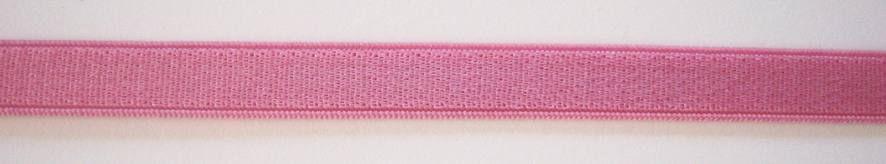 Dusty Rose Satin 3/8  Inch Sponge Back Elastic